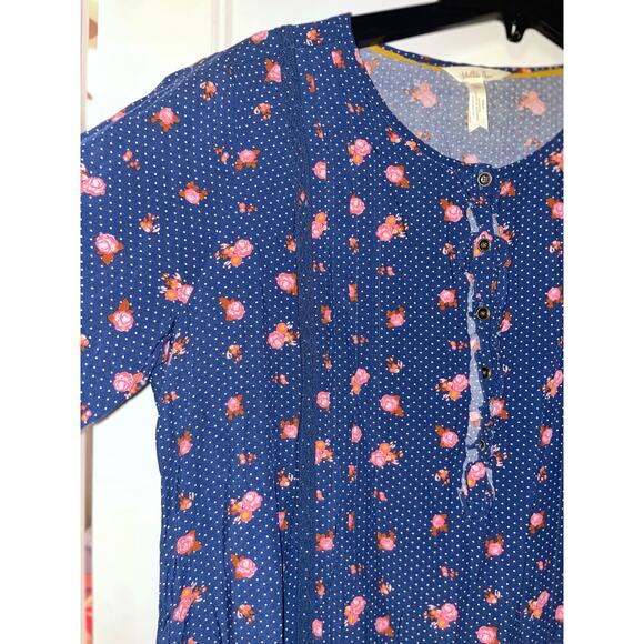 Matilda Jane size XL Floral Polka Dot Ruffle Trim Long Sleeve Peplum Blouse - Picture 5 of 11